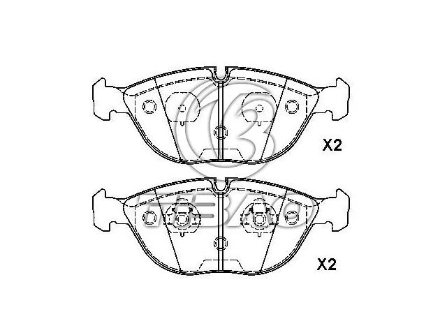 34111162884 Brake Pad Set for AUDI TT, BMW Z8, MERCEDES-BENZ SLK, VW GOLF