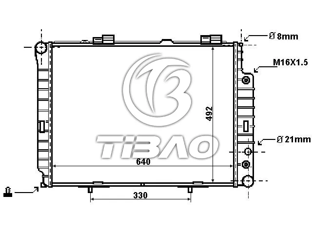 2105002803 Engine Parts Radiator for MERCEDES-BENZ E-CLASS (W210)