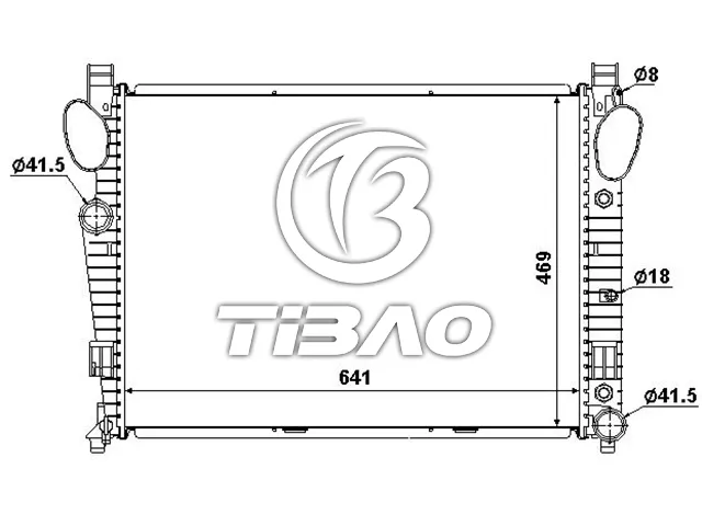 2205001403 Engine Parts Radiator for MERCEDES-BENZ S-CLASS (W220)