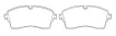 LR110409 Brake Pads for JAGUAR E-PACE (X540), LAND ROVER DISCOVERY SPORT VAN (L550)