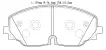 3QF698151 Brake Pads for VW ATLAS (CA1)