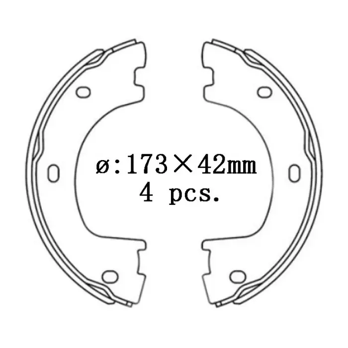 9064200220 Brake Shoe Set for MERCEDES-BENZ SPRINTER, VW CRAFTER