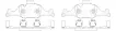34106888482 BMW Brake Pad for BMW i4 (G26), 5 (G30, F90), 2 Coupe (G42, G87), 4 Coupe (G22, G82), X5 (G05, F95), X6 (G06, F96), 3 (G20, G80, G28), 6 Gran Turismo (G32), X3 Van (G01), X4 (G02, F98), 7 (G11, G12)