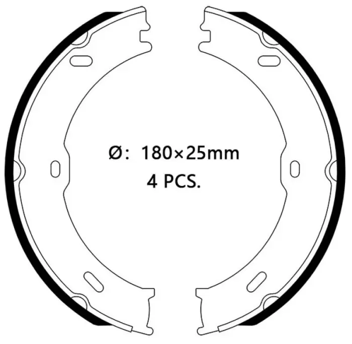 9064200320 Brake Shoe Set for MERCEDES-BENZ SPRINTER, VW CRAFTER