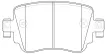 5Q0698451B Brake Pads for AUDI A1, VW CADDY, SEAT ALHAMBRA (710, 711), SKODA OCTAVIA III (5E3, NL3, NR3)
