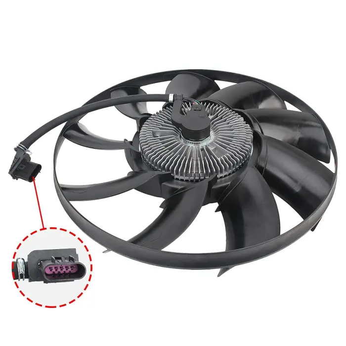 LR012644 Engine Parts Radiator Fan for LAND ROVER RANGE ROVER SPORT II (L494), RANGE ROVER IV (L405), DISCOVERY V (L462), DISCOVERY IV (L319), RANGE ROVER SPORT I (L320), RANGE ROVER III (L322)