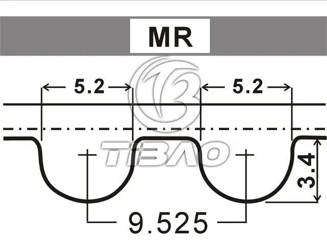 11341721274 Engine Parts Timing Belt for BMW 3 (E36), 5 (E34)