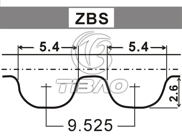 038109119M Engine Parts Timing Belt for AUDI A3, VW BORA, SEAT CORDOBA (6L2), CORDOBA Sedan (6L2), SKODA FABIA I Praktik (6Y5)