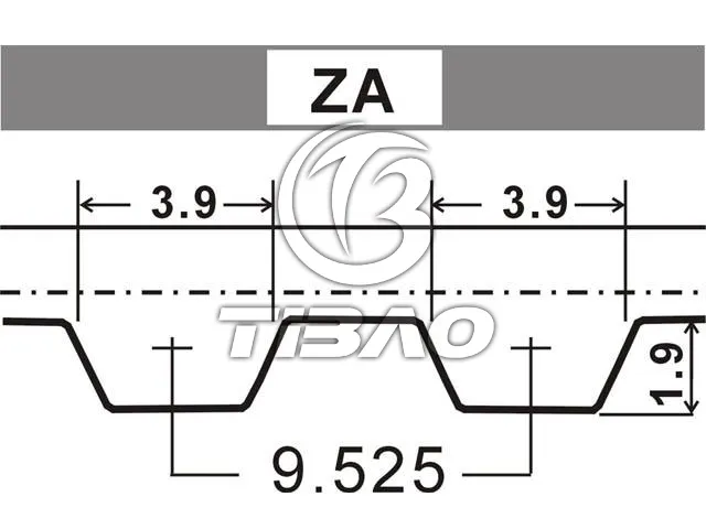 052109119A Engine Parts Timing Belt for AUDI 80, VW POLO