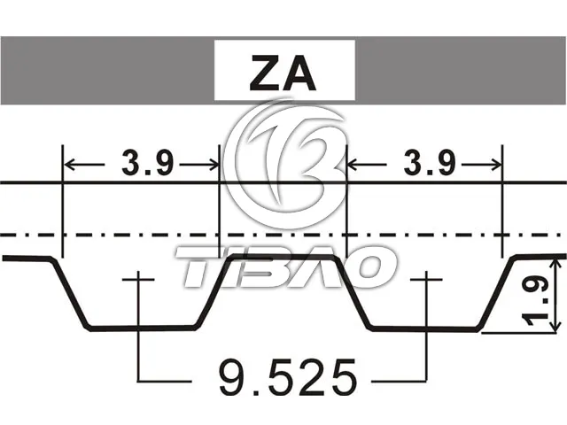 056109119A Engine Parts Timing Belt for AUDI 80, PORSCHE 924, VW CABRIO, SEAT CORDOBA Vario (6K5)