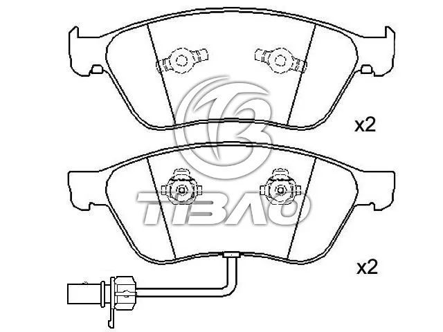 4E0698151J Brake Pads for AUDI A6, VW PHAETON