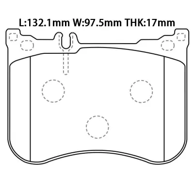 0084200220 Brake Pads for MERCEDES-BENZ S-CLASS (W222, V222, X222), E-CLASS T-Model (S213), CLS (C257), SL (R231)
