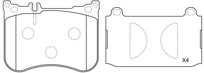 0084200220 Brake Pads for MERCEDES-BENZ S-CLASS (W222, V222, X222), E-CLASS T-Model (S213), CLS (C257), SL (R231)