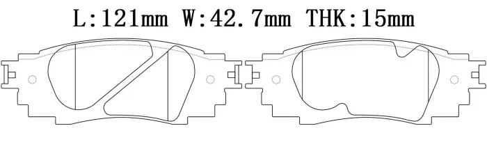 0446633220 Brake Pads for LEXUS RX (_L2_), RX IV (_L2_), TOYOTA C-HR (_X1_)