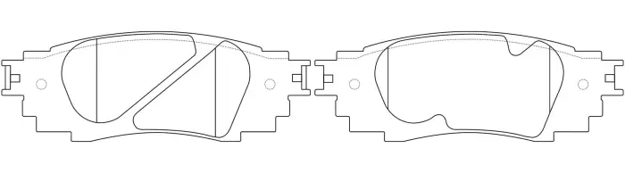 0446633220 Brake Pads for LEXUS RX (_L2_), RX IV (_L2_), TOYOTA C-HR (_X1_)