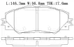 0446542190 Brake Pads for TOYOTA RAV 4 IV (_A4_), MIRAI (JPD1_), AURIS Estate (_E18_), AURIS (_E18_), GRAND PRIUS + (_W4_), AURIS (_E15_), ZELAS Coupe (AGT20_), RAV 4 / VANGUARD III (_A3_), MARK X ZIO I (_A1_)