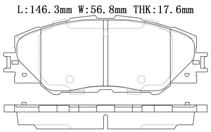 0446542190 Brake Pads for TOYOTA RAV 4 IV (_A4_), MIRAI (JPD1_), AURIS Estate (_E18_), AURIS (_E18_), GRAND PRIUS + (_W4_), AURIS (_E15_), ZELAS Coupe (AGT20_), RAV 4 / VANGUARD III (_A3_), MARK X ZIO I (_A1_)