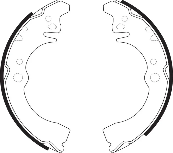 K0029 Brake Shoe Set for HONDA FIT III (GE_, GG_, GP_, ZA_), FIT III MONOCAB (GE_, MG MG ZS Hatchback, ROVER 25 I Hatchback (RF)