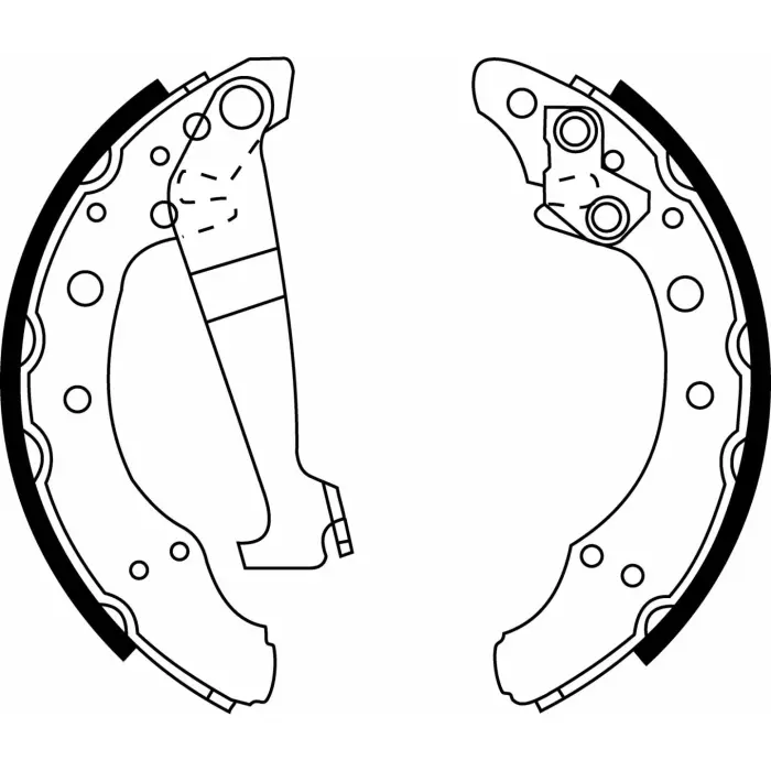 811698525A Brake Shoe Set for AUDI 80, VW CARAT