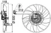 PGG500260 Engine Parts Radiator Fan for LAND ROVER RANGE ROVER III (L322), RANGE ROVER SPORT I (L320), DISCOVERY III (L319)