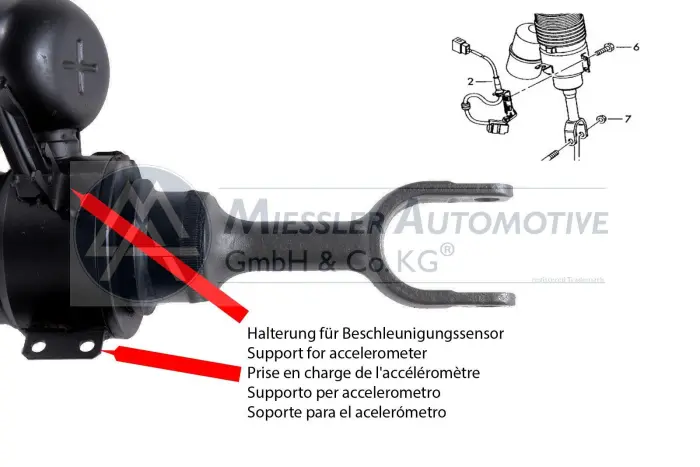 3D0616039D Air Suspension Parts Air Suspension Strut for