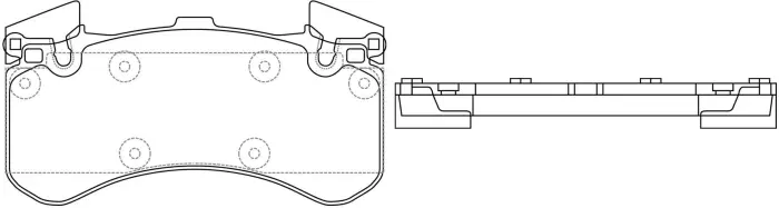 4H0698151F Brake Pads for AUDI A8 / S8 D4 (4H2, 4H8, 4HC, 4HL)