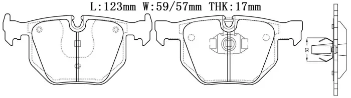 34216868497 Brake Pads for