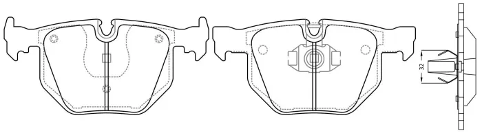 34216868497 Brake Pads for