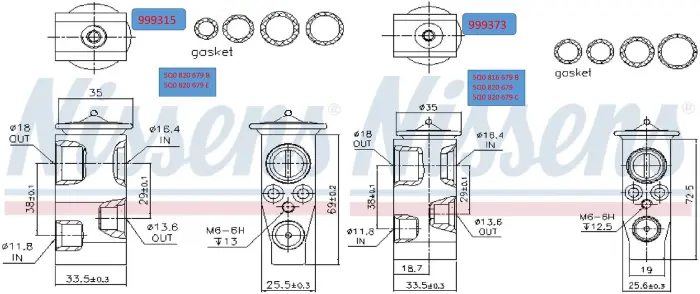 5Q0820679E Expansion Valve for AUDI Q2, VW PASSAT, CUPRA FORMENTOR (KM7), SEAT LEON (5F1), SKODA OCTAVIA III (5E3, NL3, NR3)