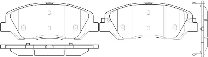 581012WA00 Brake Pads for