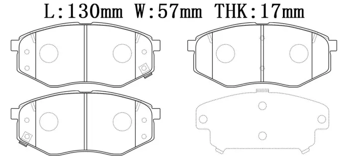 581013SA26 Brake Pads for HYUNDAI i45 VI (YF), i45 VI Saloon (YF), SONATA VI (YF), KIA SOUL II (PS), SOUL II SUV (PS)