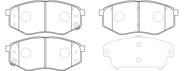 581013SA26 Brake Pads for HYUNDAI i45 VI (YF), i45 VI Saloon (YF), SONATA VI (YF), KIA SOUL II (PS), SOUL II SUV (PS)