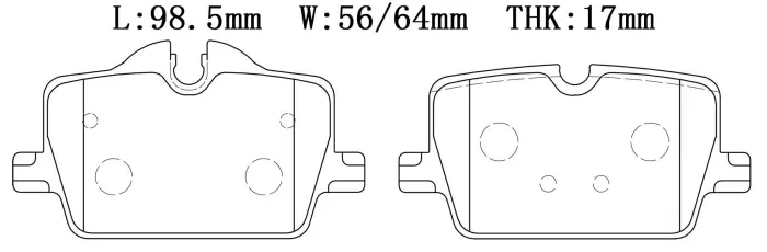 34206888832 BMW Brake Pad for BMW 3 Series, TOYOTA SUPRA (DB_), SUPRA / GR SUPRA (DB_), SUPRA V (DB_)