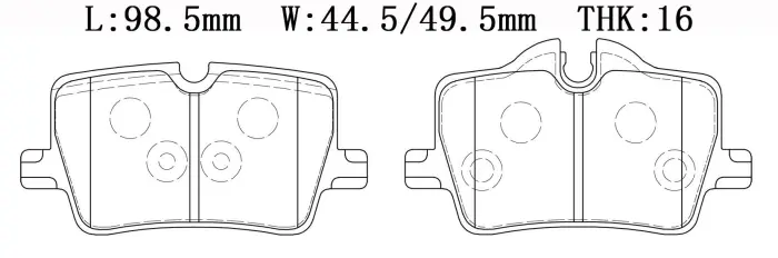 34206888825 BMW Brake Pad for BMW 2 Coupe (G42, G87), 4 Coupe (G22, G82), 3 (G20, G80, G28)