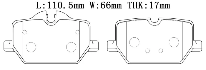 34206888835 BMW Brake Pad for BMW 3 Series, TOYOTA SUPRA (DB_), SUPRA / GR SUPRA (DB_), SUPRA V (DB_)