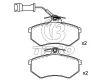 853698151E Brake Pads for AUDI A4, VW GOLF, CITROËN ZX (N2), OPEL CASCADA (W13), PEUGEOT 306 (7B, N3, N5), 306 Sedan (7B, N3, N5), SEAT CORDOBA (6L2), CORDOBA Sedan (6L2), TOYOTA CRESSIDA Saloon (MX62, _X6_), CRESSIDA Saloon (_X6