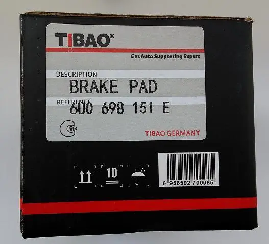 6U0698151E Brake Pads for VW CADDY, SKODA FELICIA II Estate (6U5), FELICIA Mk II Estate (6U5