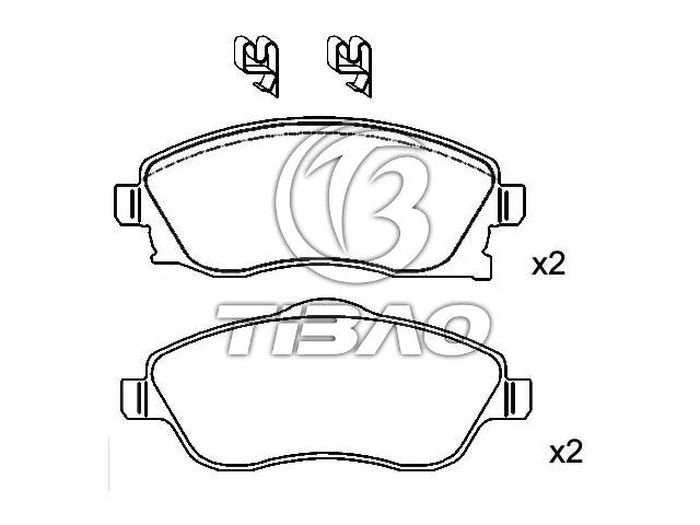 1605974 Brake Pads for CHEVROLET CORSA Hatchback, OPEL COMBO Box Body/MPV, VAUXHALL COMBO TOUR Mk II (C) (F25)