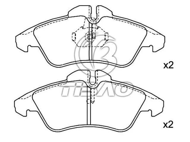 2D0698151 Brake Pads for MERCEDES-BENZ SPRINTER, VW LT