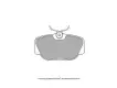0004208920 Brake Pads for VW EUROVAN T4 Van (70A, 70H, 7DA, 7DH), CARAVELLE T4 Bus (70B, 70C, 7DB, 7DK, 70J, 70K, 7DC, 7DJ), TRANSPORTER Mk IV Platform/Chassis (70E