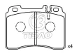 0014209420 Brake Pads for MERCEDES-BENZ SL (R129), E-CLASS (W124)