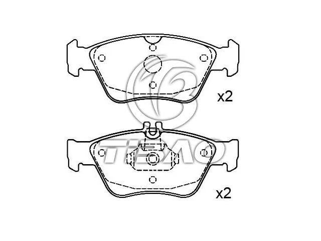 0044200220 Brake Pads for MERCEDES-BENZ C-CLASS (W202), E-CLASS (W210), CLK (C208), SLK (R170), CL-CLASS Coupe (C140)