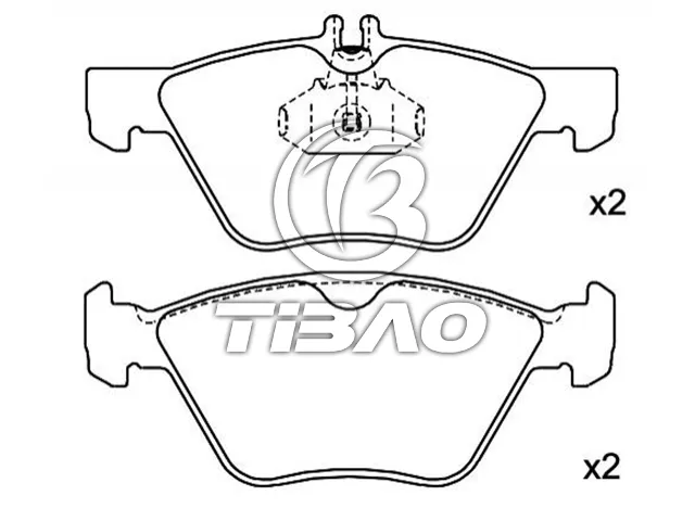 0024205020 Brake Pads for MERCEDES-BENZ S-CLASS, CHRYSLER CROSSFIRE