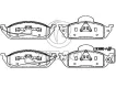 1634200020 Brake Pads for MERCEDES-BENZ M-CLASS, VW PHAETON