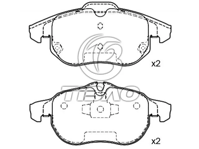 1605282 Brake Pads for CADILLAC BLS Wagon, CHEVROLET VECTRA, FIAT CROMA Estate Van (194_), OPEL VECTRA C GTS (Z02), SAAB 9-3 (YS3F, E79, D79, D75), VAUXHALL ASTRA Mk V (H) Sport Hatch (A04)