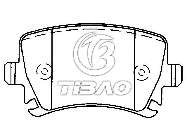 3C0698451A Brake Pads for AUDI Q3, VW PASSAT, SEAT ALHAMBRA (710, 711)