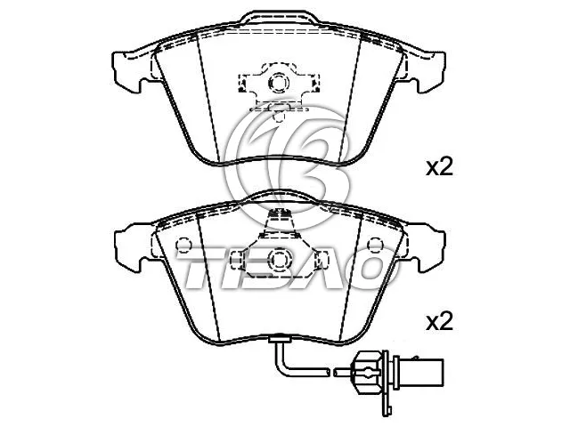 4F0698151 Brake Pads for AUDI A4, VW PASSAT, SKODA SUPERB I (3U4), SUPERB I Sedan (3U4)