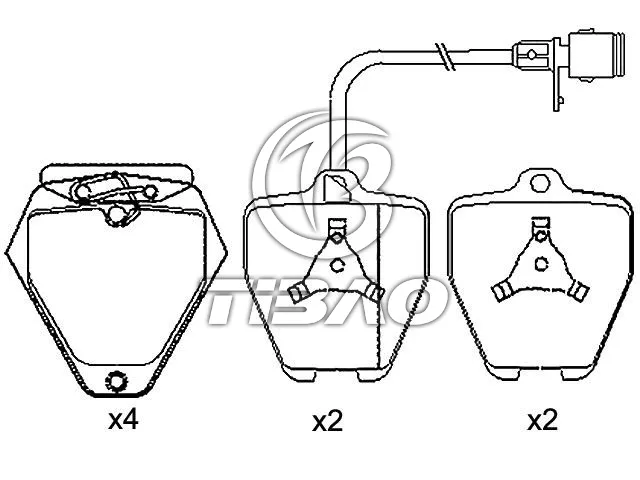 4D0615115 Brake Pads for AUDI A4, VW PASSAT