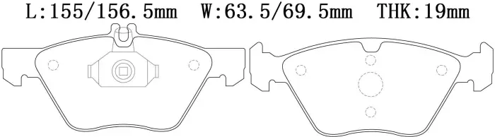 0044200720 Brake Pads for MERCEDES-BENZ S-CLASS, CHRYSLER CROSSFIRE