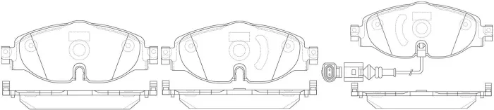 2K5698151A Brake Pads for AUDI A3, VW PASSAT, SEAT LEON (5F1), SKODA OCTAVIA III Combi (5E5, 5E6)